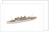 Waterline model; Miniature model by Reginald Carpenter