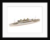 Waterline model; Miniature model by Reginald Carpenter