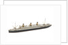 Waterline model; Miniature model by Reginald Carpenter
