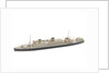 Waterline model; Miniature model by Reginald Carpenter