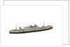 Waterline model; Miniature model by Reginald Carpenter