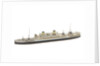 Waterline model; Miniature model by Reginald Carpenter