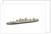 Waterline model; Miniature model by Reginald Carpenter