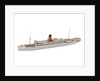 Waterline model; Miniature model by Reginald Carpenter