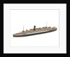 Waterline model; Miniature model by Reginald Carpenter