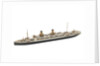 Waterline model; Miniature model by Reginald Carpenter