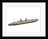 Waterline model; Miniature model by Reginald Carpenter