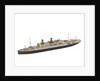 Waterline model; Miniature model by Reginald Carpenter