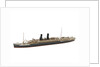 Waterline model; Miniature model by Reginald Carpenter
