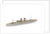 Waterline model; Miniature model by Reginald Carpenter
