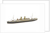 Waterline model; Miniature model by Reginald Carpenter