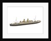 Waterline model; Miniature model by Reginald Carpenter