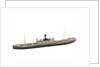 Waterline model; Miniature model by Reginald Carpenter