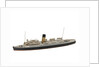 Waterline model; Miniature model by Reginald Carpenter