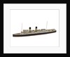 Waterline model; Miniature model by Reginald Carpenter