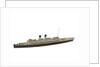 Waterline model; Miniature model by Reginald Carpenter