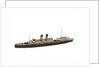 Waterline model; Miniature model by Reginald Carpenter