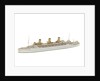 Waterline model; Miniature model by Reginald Carpenter