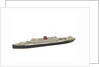 Waterline model; Miniature model by Reginald Carpenter