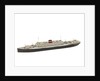 Waterline model; Miniature model by Reginald Carpenter