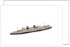 Waterline model; Miniature model by Reginald Carpenter