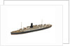 Waterline model; Miniature model by Reginald Carpenter