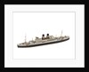 Waterline model; Miniature model by Reginald Carpenter