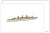 A waterline model of a passenger vessel by Reginald Carpenter