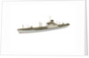 A waterline model of a cargo vessel by Reginald Carpenter