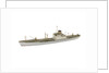 A waterline model of a cargo vessel by Reginald Carpenter