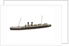 Waterline model; Miniature model by Reginald Carpenter