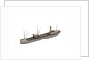 Waterline model; Miniature model by Reginald Carpenter