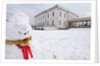 Snowman with The Queen's House in the background by National Maritime Museum