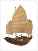 A model of a cargo vessel; Junk, Upper Yangtze by unknown