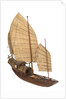 A model of a cargo vessel; Junk, Upper Yangtze by unknown