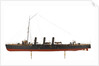 Warship and dispatch vessel 'Mogami' (1908) by Unknown
