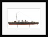 Warship and dispatch vessel 'Mogami' (1908) by Unknown