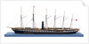 Ship model of the passenger/cargo vessel SS 'Great Britain' (1843) by Bassett-Lowke Ltd