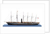 Ship model of the passenger/cargo vessel SS 'Great Britain' (1843) by Bassett-Lowke Ltd