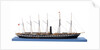 Ship model of the passenger/cargo vessel SS 'Great Britain' (1843) by Bassett-Lowke Ltd