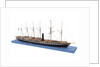 Ship model of the passenger/cargo vessel SS 'Great Britain' (1843) by Bassett-Lowke Ltd