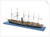 Ship model of the passenger/cargo vessel SS 'Great Britain' (1843) by Bassett-Lowke Ltd