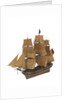 Model of a warship (1805), Frigate, 38 guns by unknown