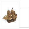 Model of a warship (1805), Frigate, 38 guns by unknown