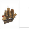 Model of a warship (1805), Frigate, 38 guns by Unknown