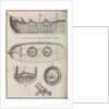 Bomb vessel plans, plate from 'Memoires d'Artillerie' by Pierre Surirey de Saint Remy by unknown