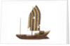 A model of a cargo vessel; River Junk, China by unknown
