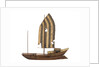 A model of a cargo vessel; River Junk, China by unknown