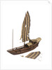 A model of a cargo vessel; River Junk, China by unknown