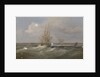 The opium clipper 'Sylph' salvaged by the sloop 'Clive', 1835 by William John Huggins